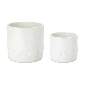 Ceramic Farm Animal Planter